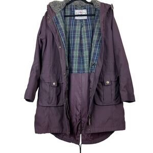 Jack Murphy Heritage Hooded Field Coat Waxed Look Heritage Country Jacket M